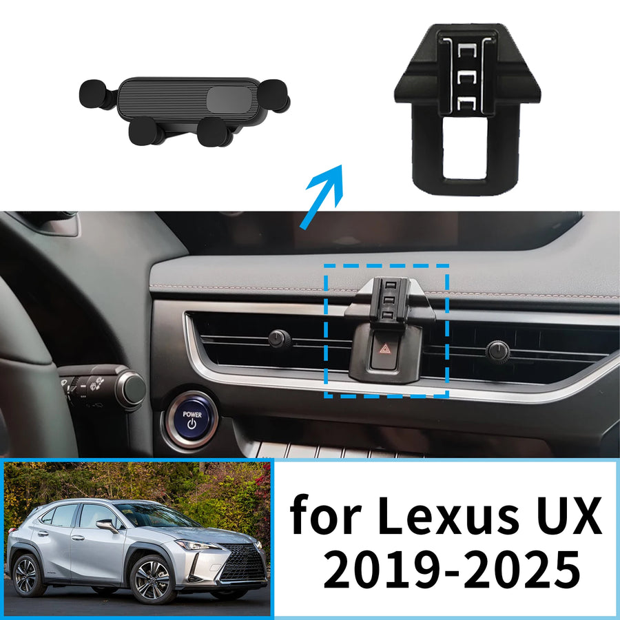 Wireless Fast Charging Phone Holder for Lexus UX 2019–2023 Car Phone Holder CATUSIKI