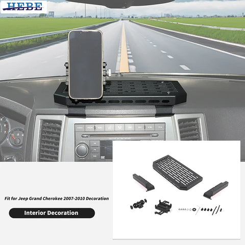 Aluminum Phone Holder for Jeep Grand Cherokee 2007-2010 Car Interior Accessory HEBE