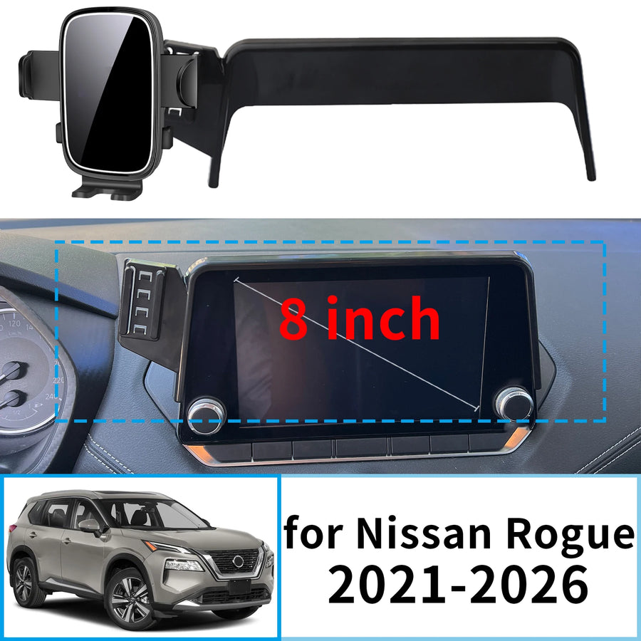 Wireless Charging Phone Mount for Nissan Rogue 2021–2026 Car Phone Holder CATUSIKI