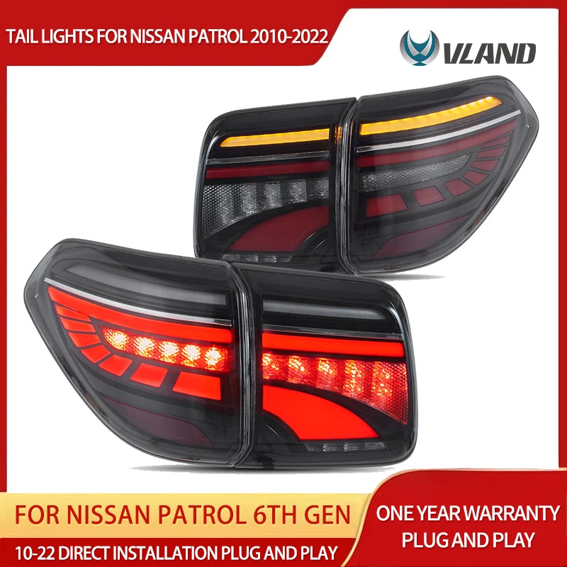 LED Taillight with Dynamic Welcome for Nissan Patrol Car Interior Accessory VLAND