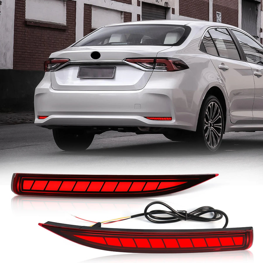 Rear Reflector Light Dynamic Signal for Toyota Corolla 2019- Car Interior Accessory MAGIC COLORM