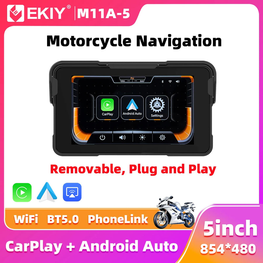 CarPlay GPS Navigator Wireless for Universal Motorcycles CarPlay Adapter EKIY