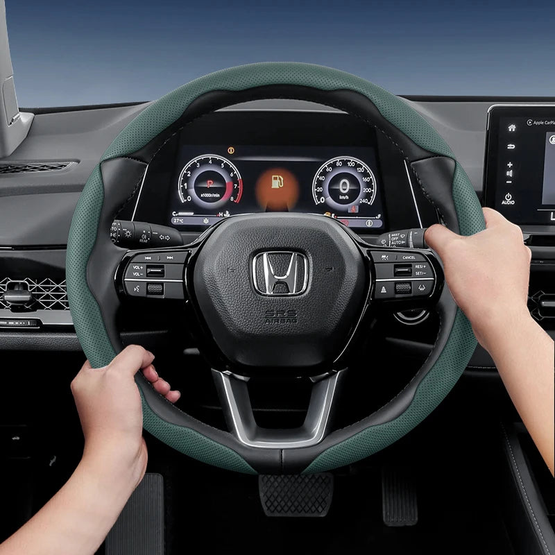 Breathable Leather Wheel Cover for Honda Civic & Accord Car Interior Accessory Hocasen