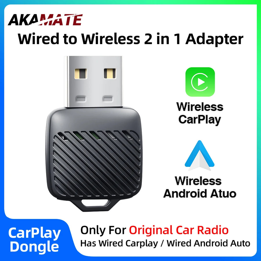 Wireless CarPlay Adapter for OEM Radios with Plug and Play CarPlay Adapter AKAMATE