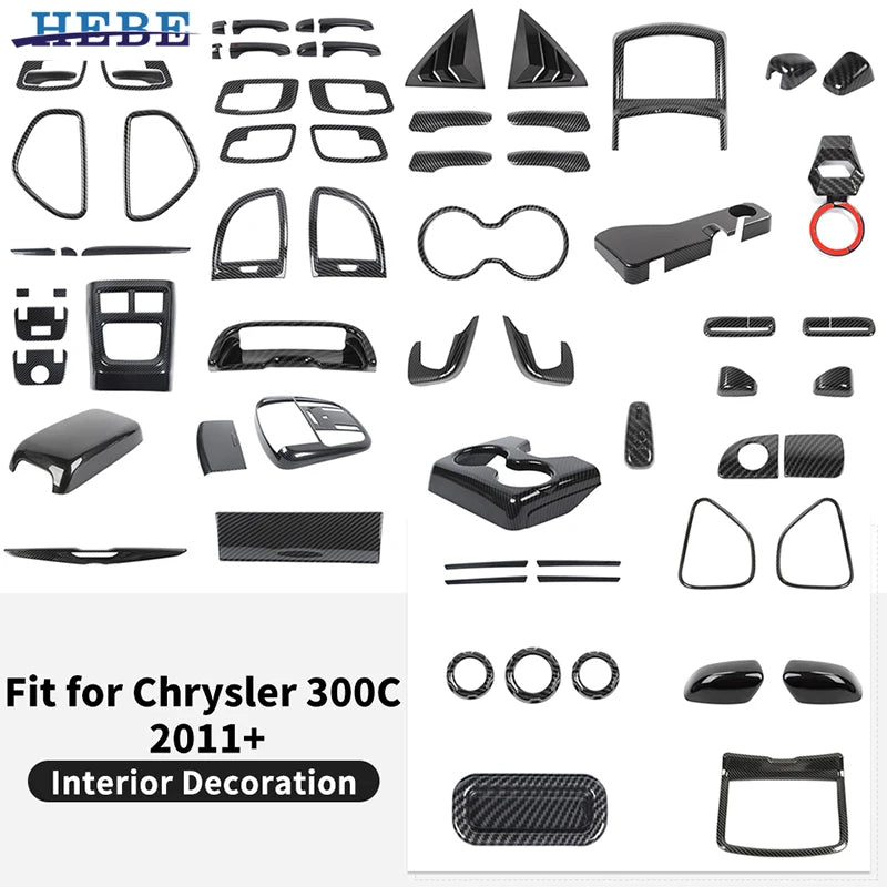 Carbon Fiber ABS Interior Trim for Chrysler 300C 2011-2024 Car Interior Accessory OEM