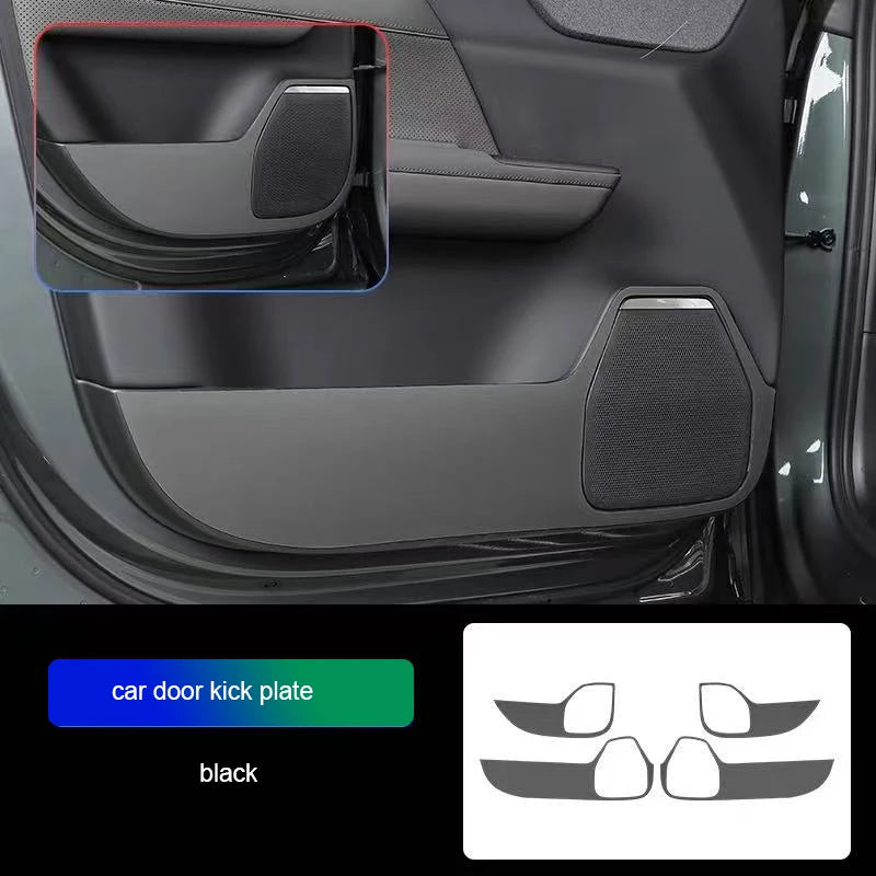 Scratch Resistant Door Threshold for Volvo XC70 Car Interior Accessory LINGLUYANG Black 2
