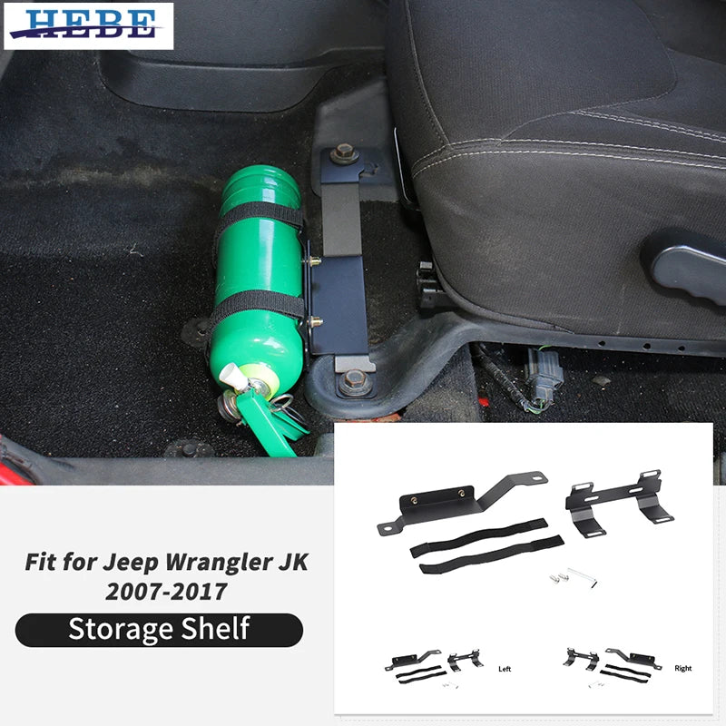 Front Seat Fire Extinguisher Mount Jeep JK 2007-2017 Car Interior Accessory HEBE