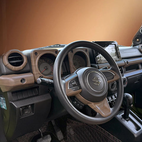 Wood Grain Console Panel Trim for Suzuki Jimny JB74 Car Interior Accessory GMUNI