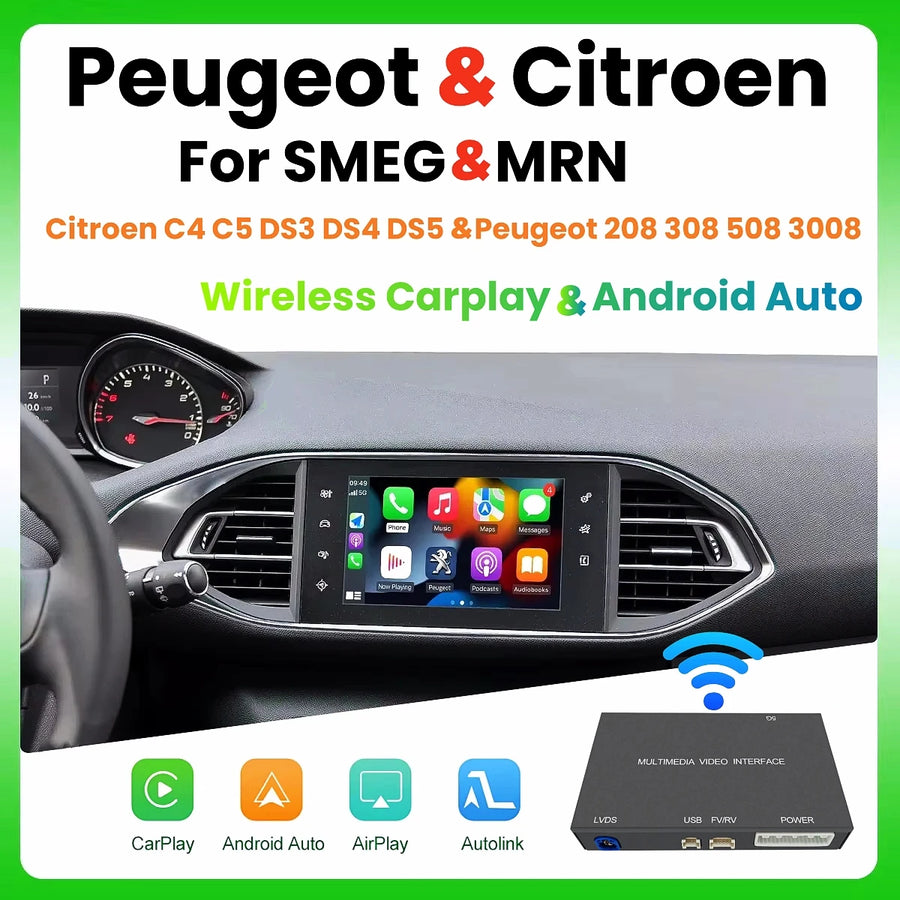 Wireless CarPlay Retrofit Module for Peugeot Citroen CarPlay Retrofit Module ANYFAR