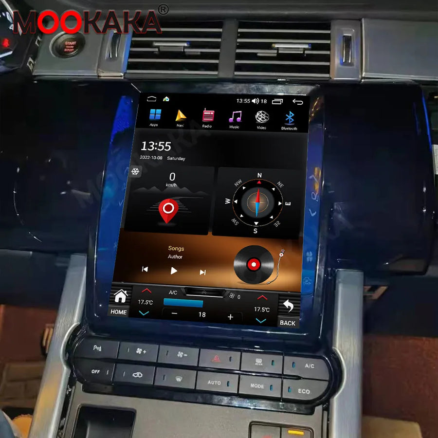 9.7" Vertical Android Head Unit for Land Rover Evoque Android Head Unit Aotsr 6GB 128GB Eight Core
