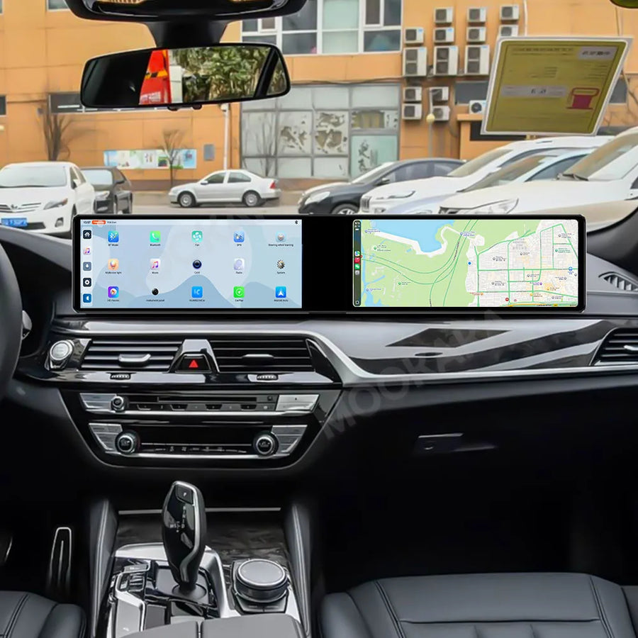 24.6" Ultra-Wide Android Stereo for BMW 5 Series G30 G38 Android Head Unit Aotsr 4GB 64GB Eight Core