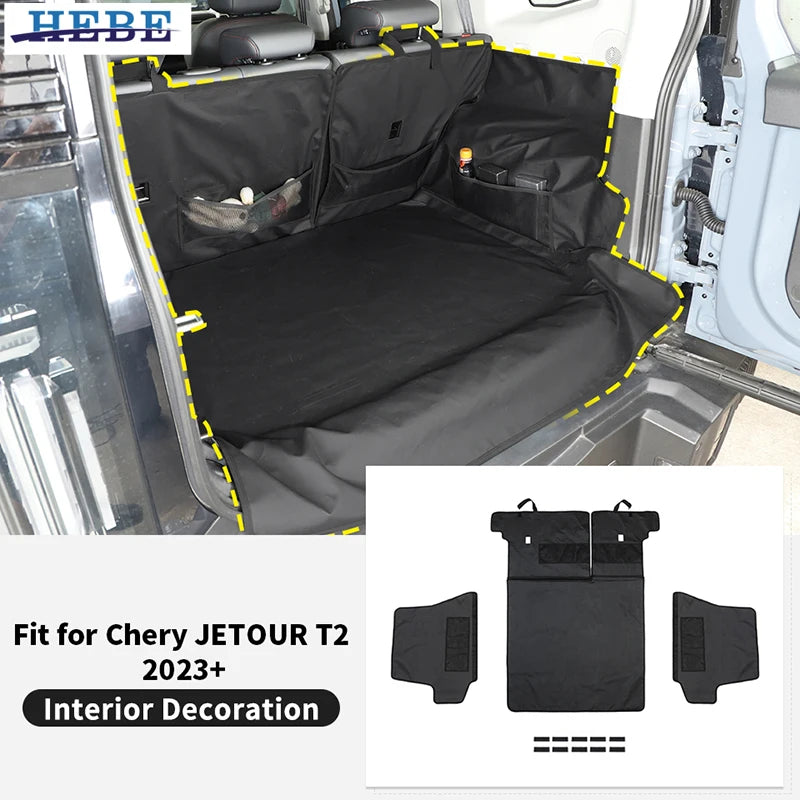 Tailgate Pet Mat Trunk Isolation Chery Jetour T2 Car Interior Accessory HEBE