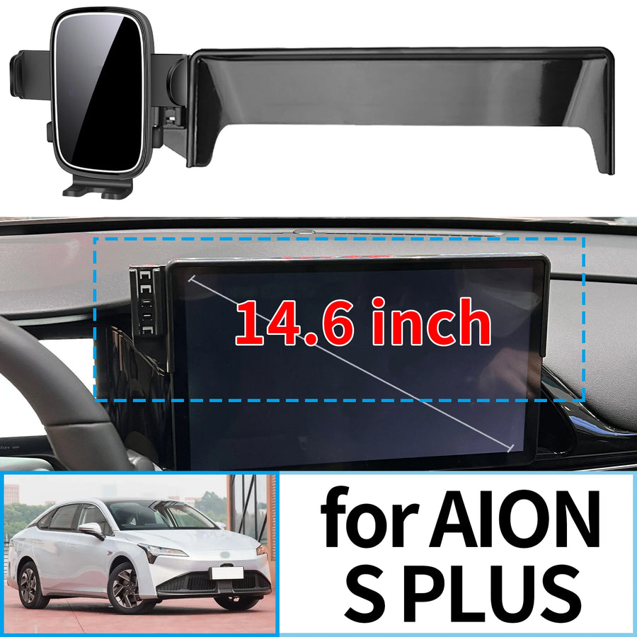 Stable Clip-On Phone Holder Mount for AION S Plus 14.6 Inch Car Phone Holder CATUSIKI