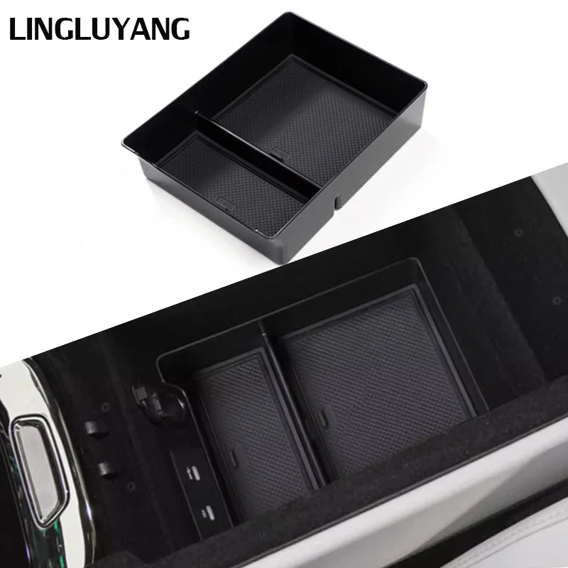 Silicone Armrest Storage Pad for Volvo EM90 Car Interior Accessory LINGLUYANG 1pcs 1