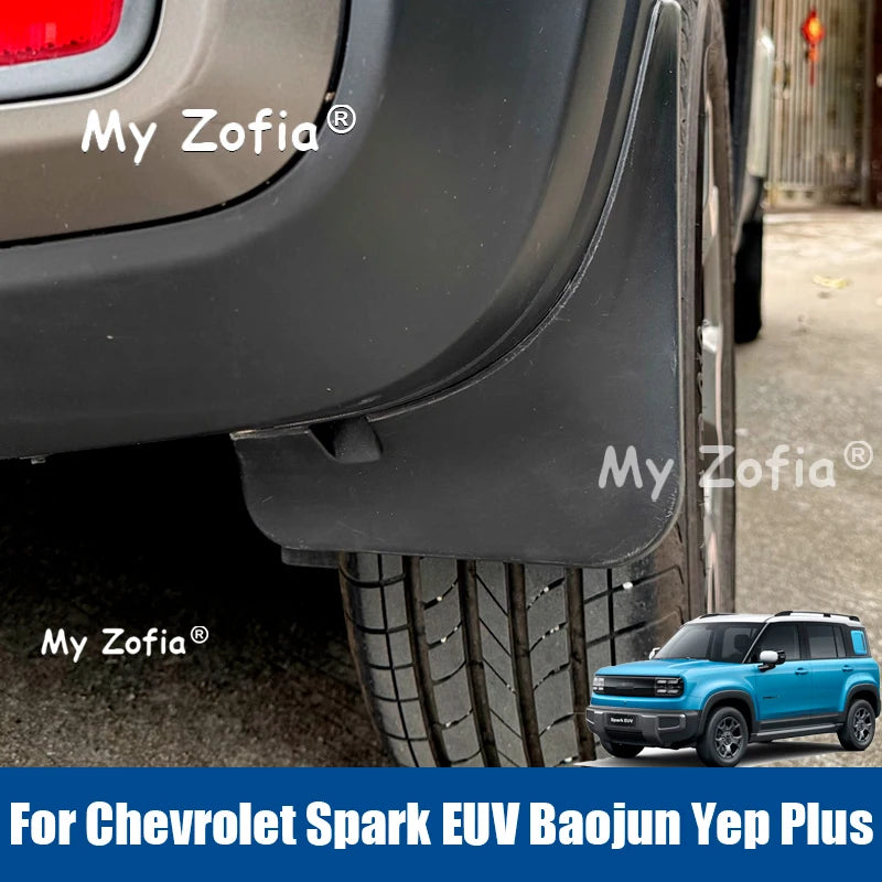 For Chevrolet Spark EUV Baojun Yep Plus 2025 2026 Car Mud Flaps Splash Guard Mudguards MudFlaps Front Rear Fender Accessories
