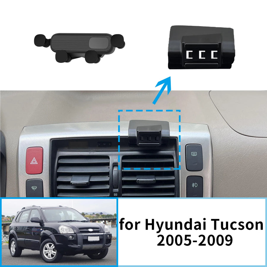Smart Wireless Charging Phone Holder for Hyundai Tucson 2005-2009 Car Phone Holder CATUSIKI