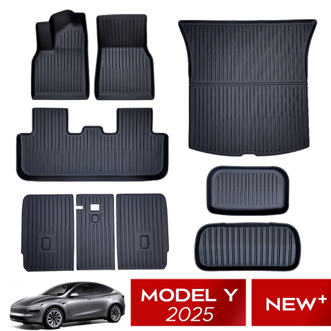 Floor Mats & Cargo Liner for New Tesla Model Y Juniper 2025+ TPE All Weather Floor Mat Cargo Liner Car Interior Accessory OEM