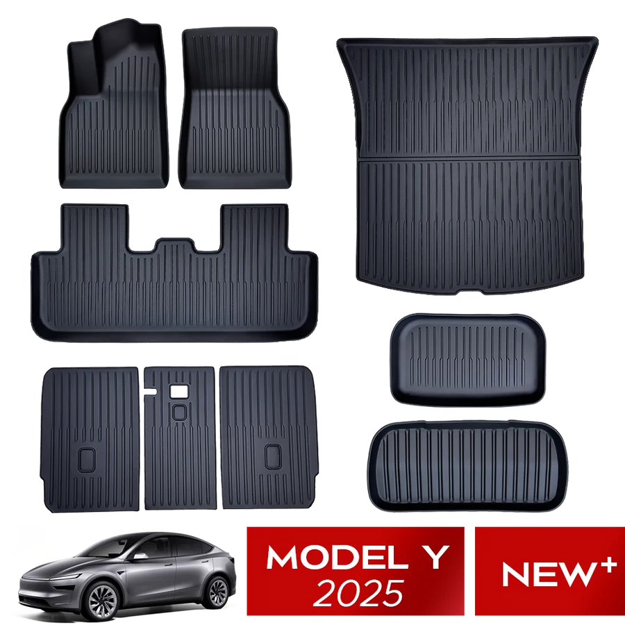 Floor Mats & Cargo Liner for New Tesla Model Y Juniper 2025+ TPE All Weather Floor Mat Cargo Liner Car Interior Accessory OEM