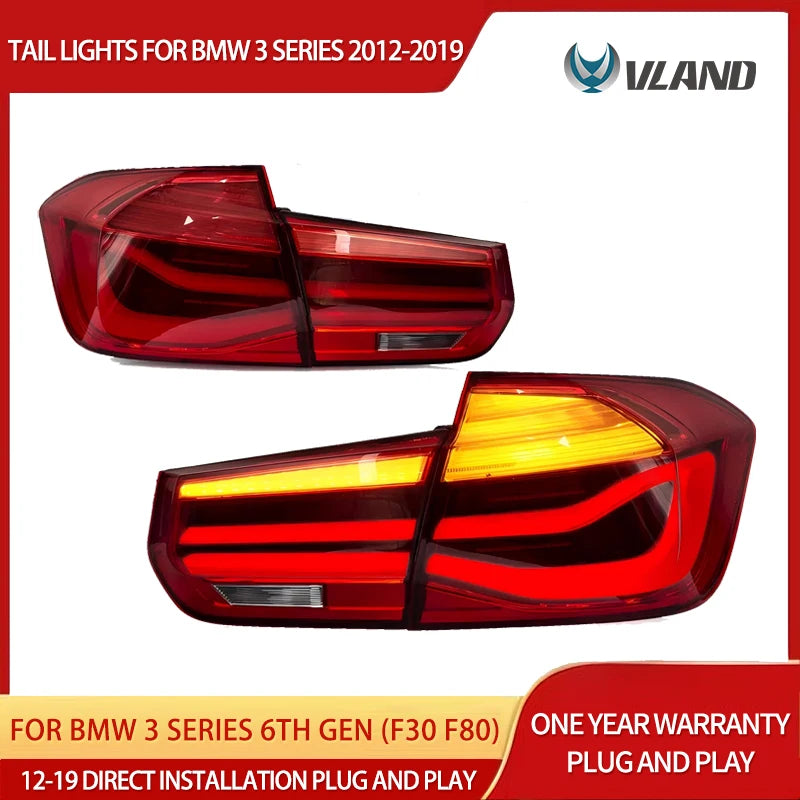 Vland LED Sequential Tail Lights BMW 3 Series 12-19 Car Interior Accessory Vland
