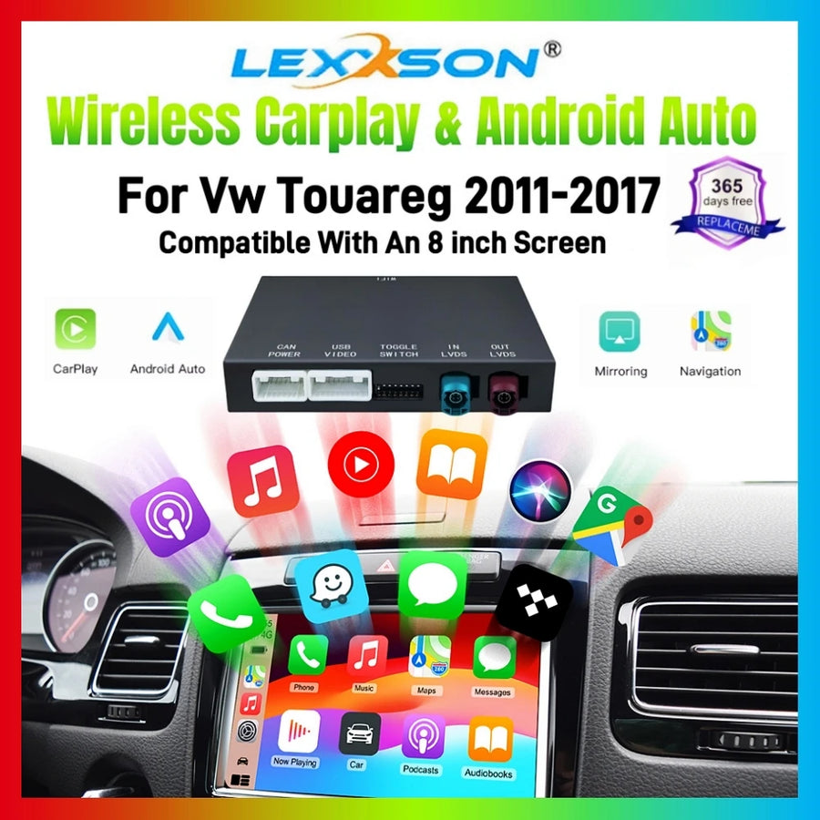 Wireless CarPlay Android Auto Interface for Volkswagen Touareg CarPlay Retrofit Module OEM
