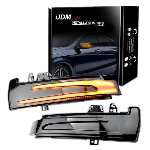 Dynamic Turn Signal Mirror Light for Mercedes W204 Car Interior Accessory iJDM