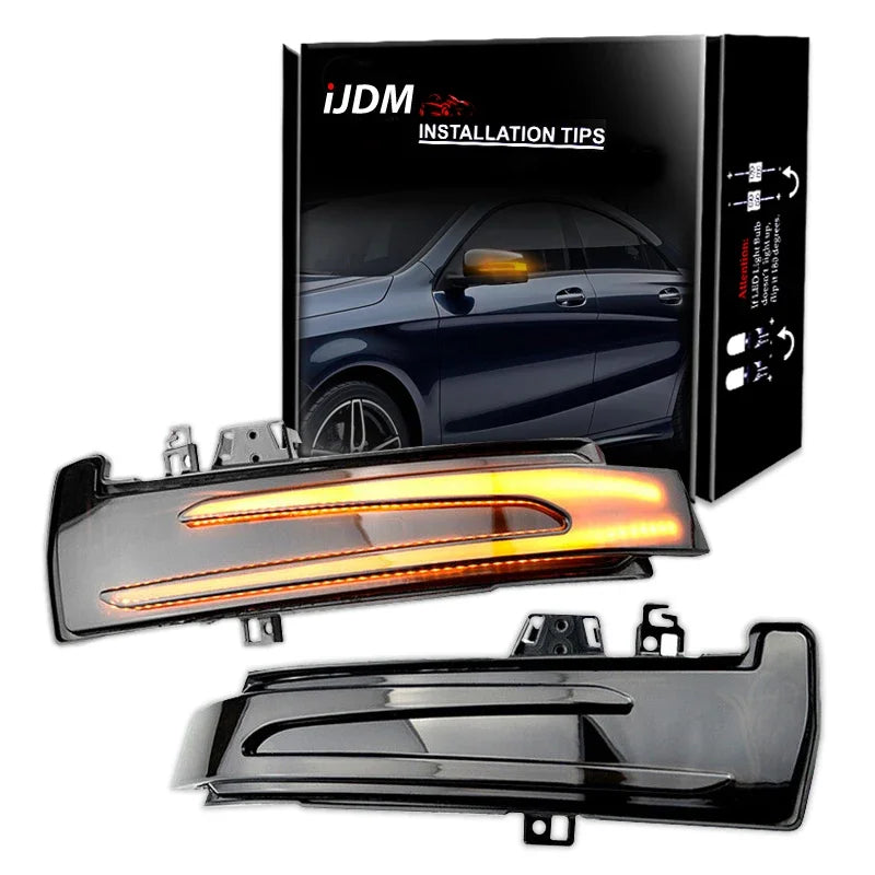 Dynamic Turn Signal Mirror Light for Mercedes W204 Car Interior Accessory iJDM