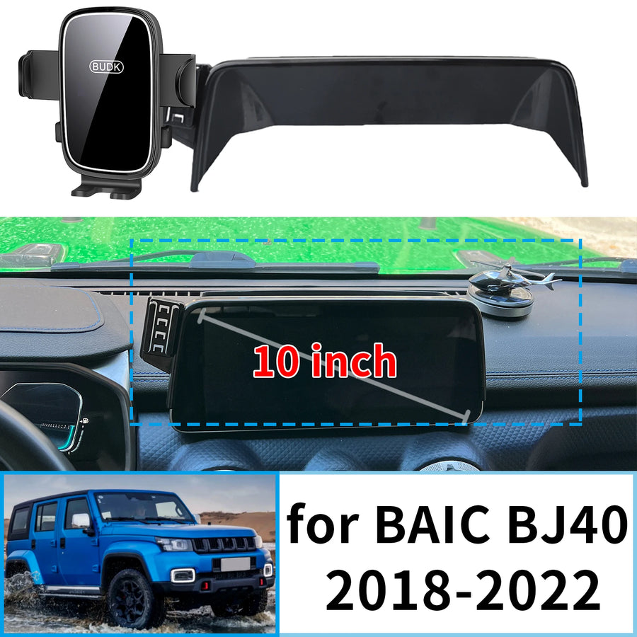 Smart Wireless Fast Charging Phone Mount for BAIC BJ40 2018-2022 Car Phone Holder OEM
