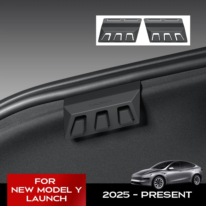 2Pcs Trunk Hooks for Tesla Model Y Juniper 2025 2026 Accessories Hidden Rear Boot Cargo Bag Hanger Grocery Hook Interior Part