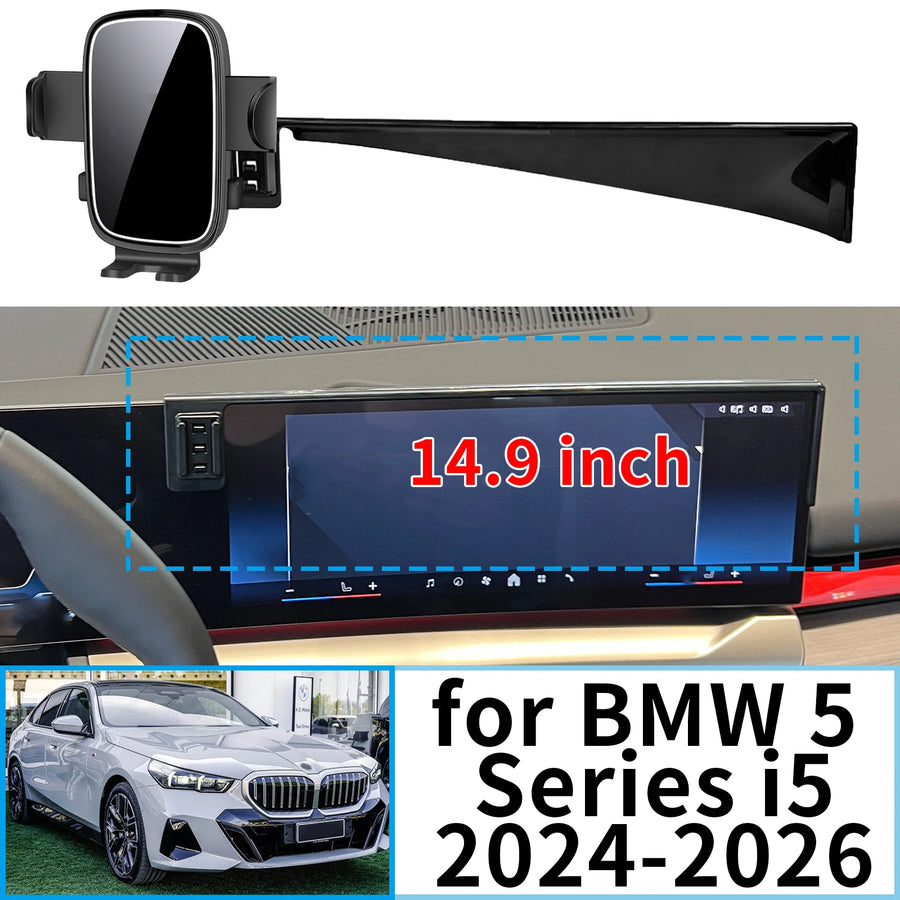 Magnetic Wireless Fast Charging Phone Holder for BMW 5 Series 2024–2026 Car Phone Holder CATUSIKI