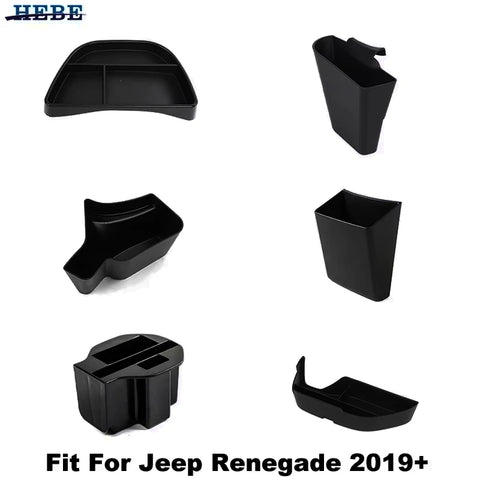 Interior Storage Organizer Box for Jeep Renegade 2019+ Car Interior Accessory HEBE