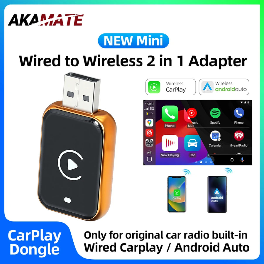 Wireless CarPlay Android Auto Adapter for Honda VW CarPlay Adapter AKAMATE