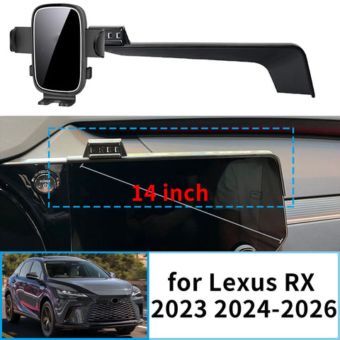 15W Wireless Charging Phone Mount for Lexus RX 2023-2026 Car Phone Holder OEM