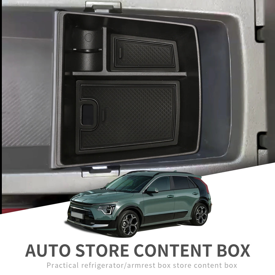 Kia Niro SG2 2022 2023 Armrest Storage Box Car Central Tray Organizer Accessories Stowing Tidying Car Interior Accessory Smab