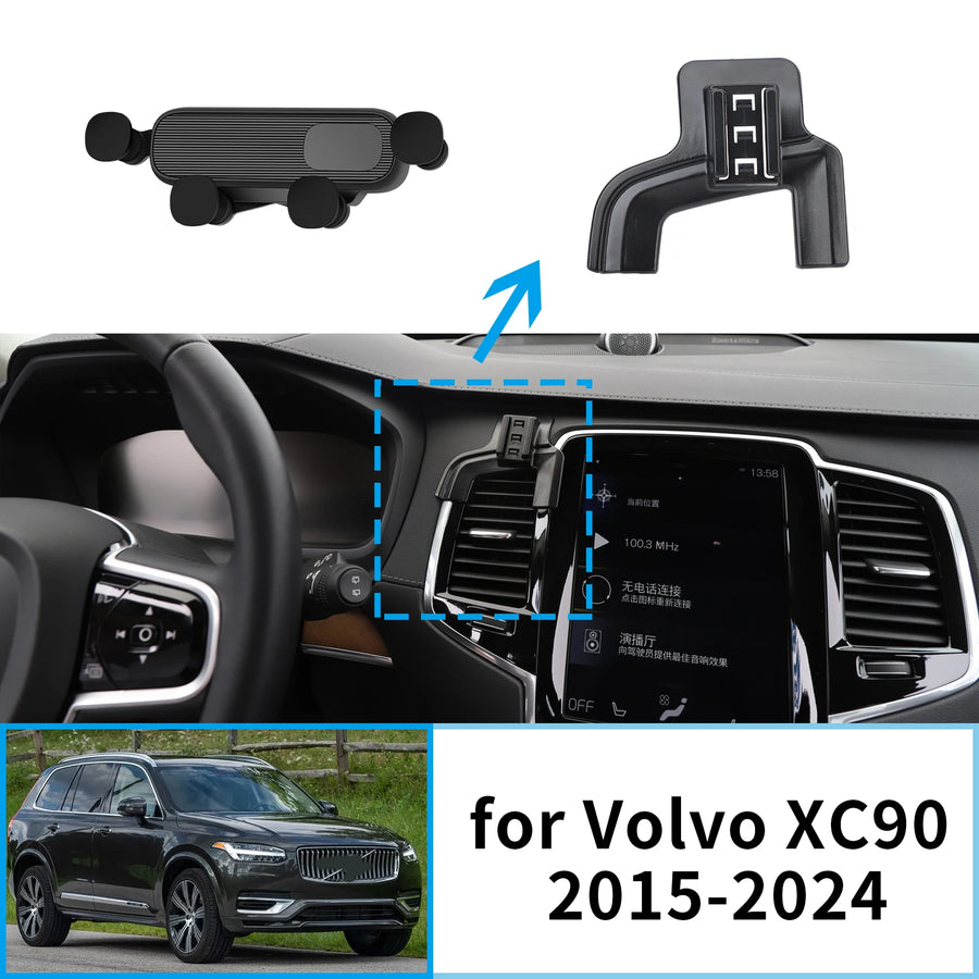 Adjustable Navigation GPS Phone Bracket for Volvo XC90 2015–2024 Car Phone Holder CATUSIKI