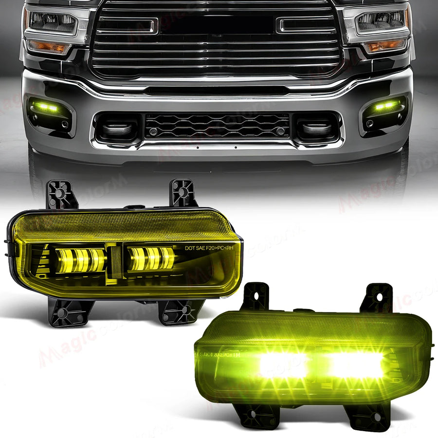 Fog Lamp DRL for Dodge Ram 1500 2019-2024 Car Interior Accessory MAGIC COLORM