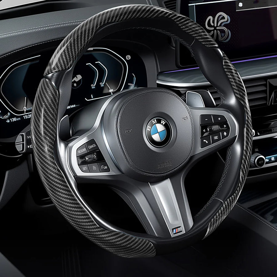 Carbon Fiber Wheel Cover Snap-On for BMW X3 3 Series Car Interior Accessory Hocasen