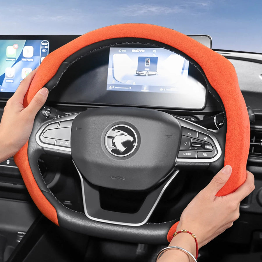 Suede Snap-On Wheel Cover for Proton X50 S70 Saga Car Interior Accessory Hocasen