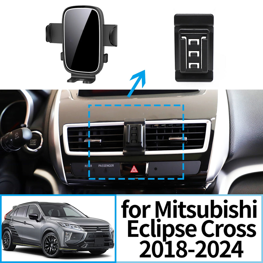 Wireless Fast Charging Phone Holder for Mitsubishi Eclipse Cross Car Phone Holder CATUSIKI
