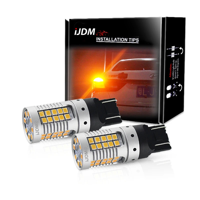 LED Ambient Light Amber Turn Signal Bulb for Universal Cars LED Ambient Light iJDM YELLOW