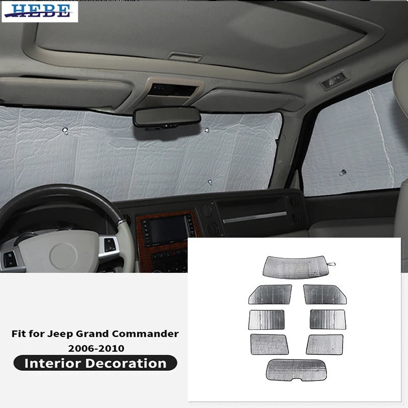 Sunshade Heat Insulation for Jeep Grand Commander 2006-2010 Car Interior Accessory HEBE