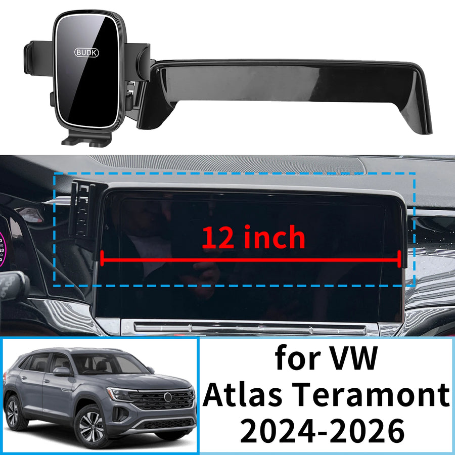 Wireless Charging Magnetic Phone Mount for VW Atlas 2024–2026 Car Phone Holder OEM