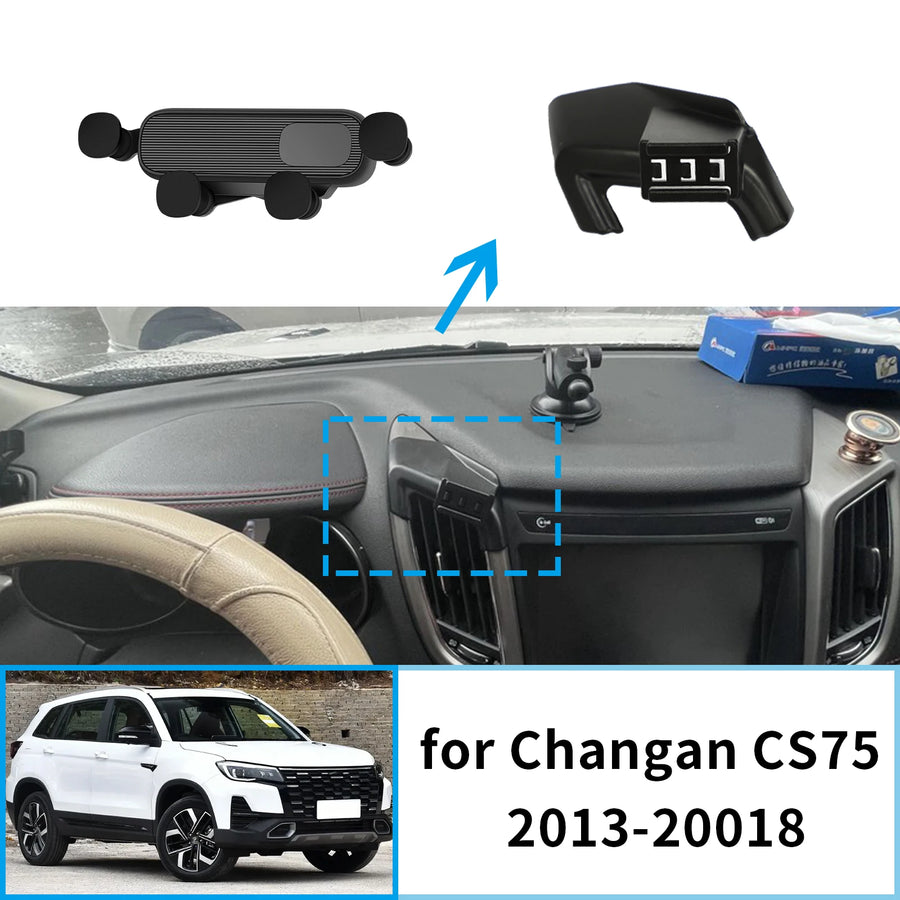 Stable Clip-On Magnetic Phone Holder for Changan CS75 2013-2018 Car Phone Holder OEM