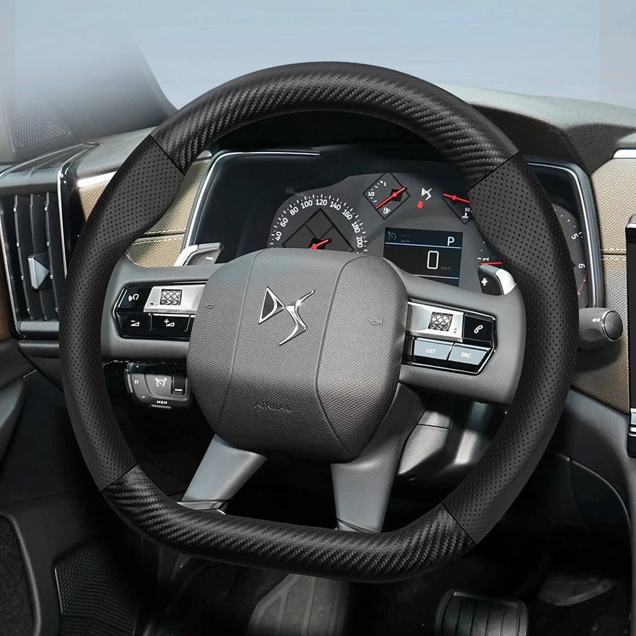 Matte Carbon Fiber Wheel Cover for DS 3 4 5 7 Car Interior Accessory Hocasen