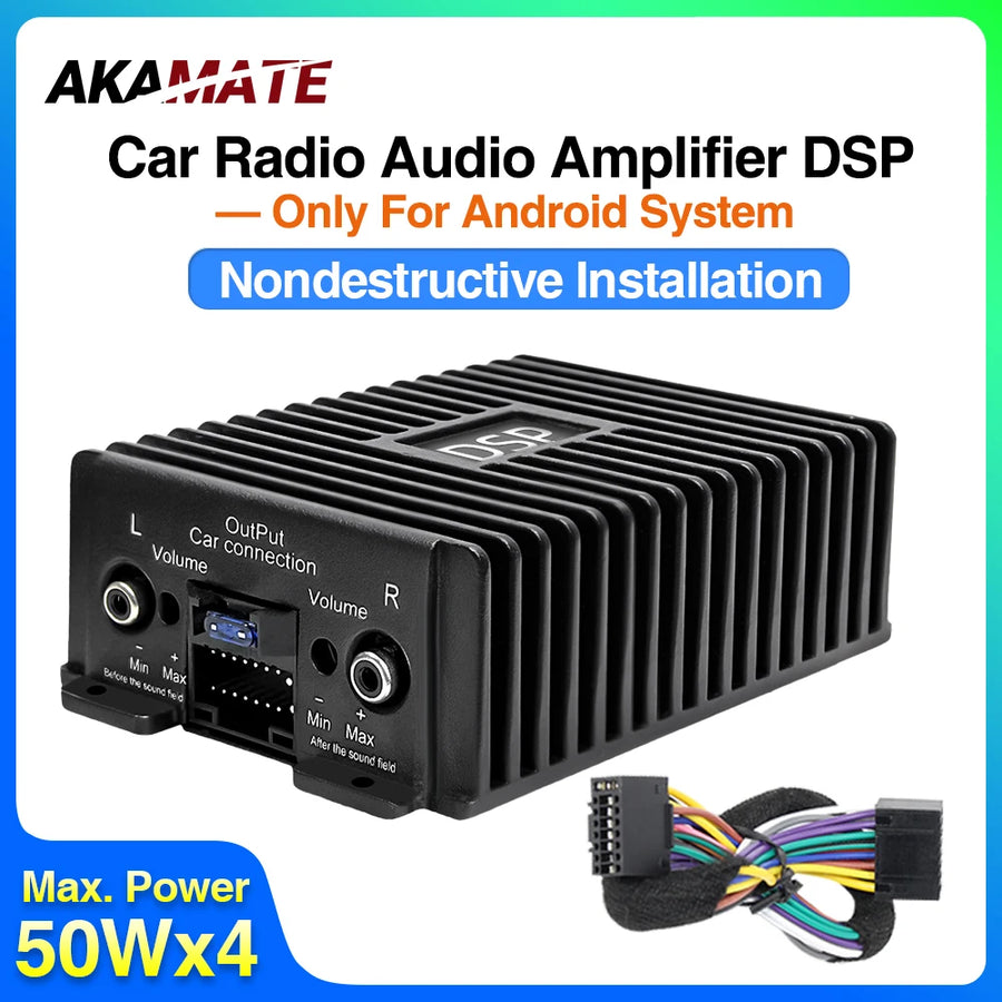 4-Channel DSP Amplifier for Android Head Unit Audio Sys Car Interior Accessory AKAMATE Default Title
