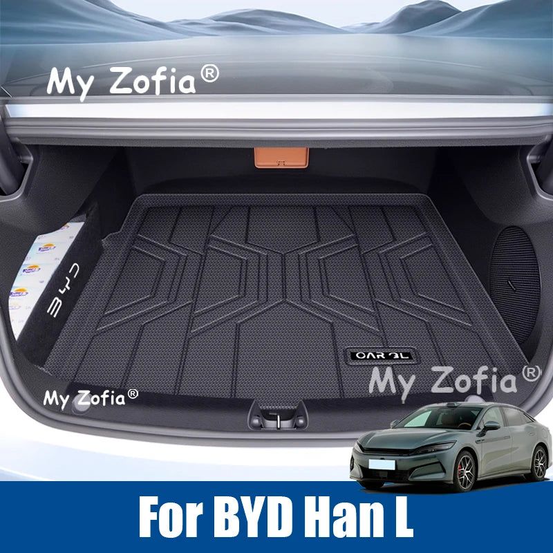 TPE Trunk Mats For BYD Han L 2025 2026 Car Trunk Mats OEM