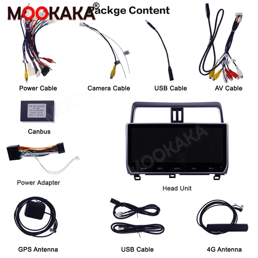 12.3-Inch Android 13 Head Unit for Toyota Land Cruiser 2018-2022 Android Head Unit Aotsr