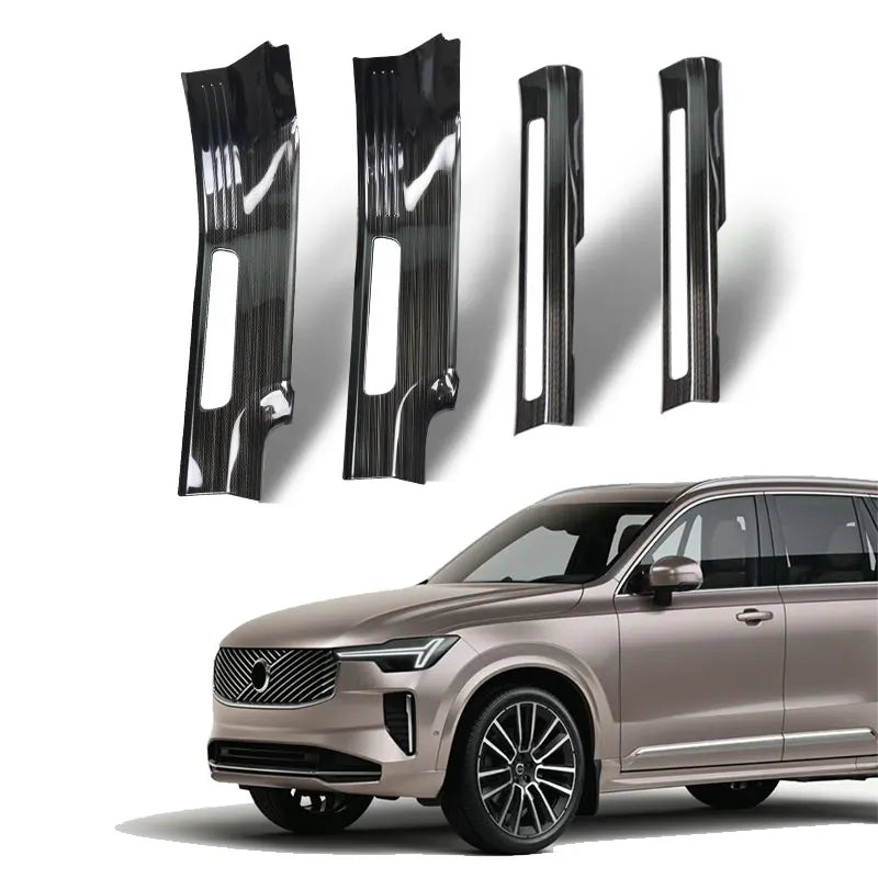 Stainless Steel Door Stop Panel for Volvo XC90 Car Interior Accessory LINGLUYANG