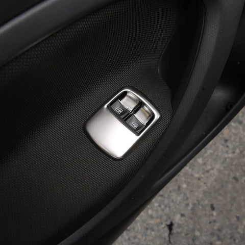 Window Button Cover Stainless Steel Smart 453 Car Interior Accessory GMUNI
