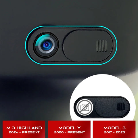 Car Camera Cover for Tesla Model 3 Y 2024 Webcam Slide Blocker Privacy Protector 1/5 Pcs Car Camera Cover TEKSY