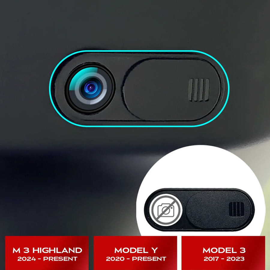 Car Camera Cover for Tesla Model 3 Y 2024 Webcam Slide Blocker Privacy Protector 1/5 Pcs Car Camera Cover TEKSY